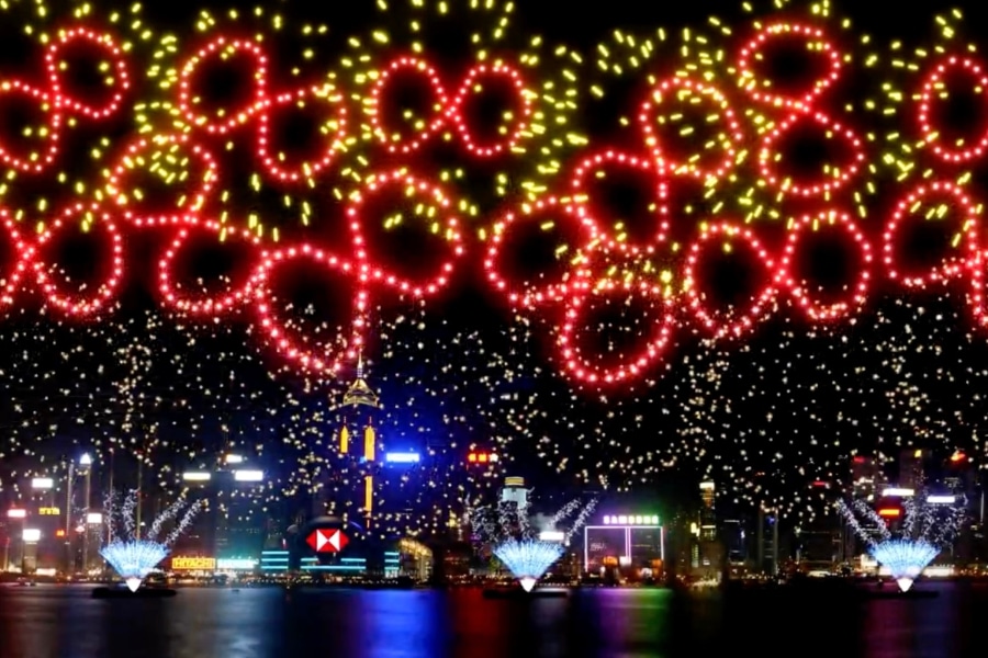 number 8 in lunar new year fireworks 2025