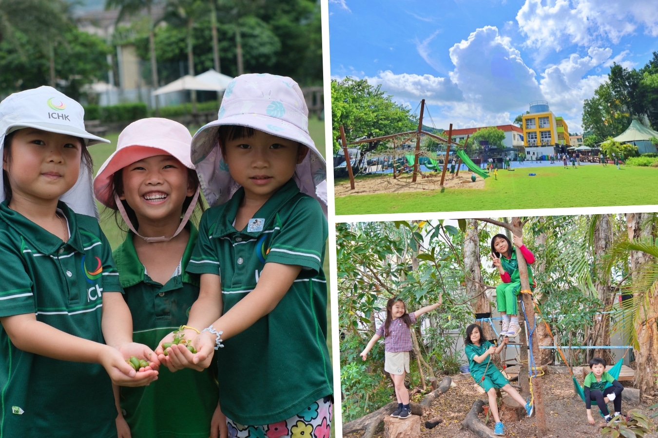 students at ichk and the campus