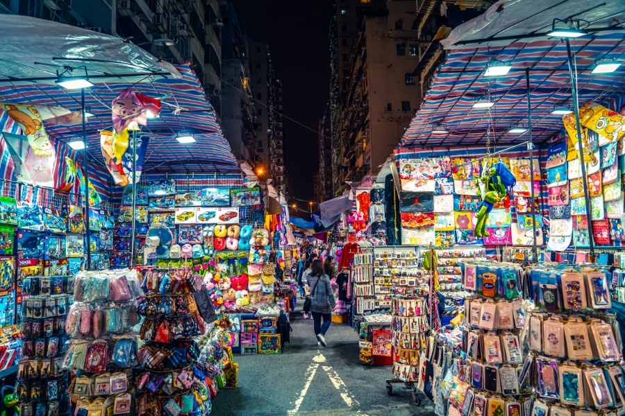 ladies market mong kok hong kong tourist attraction