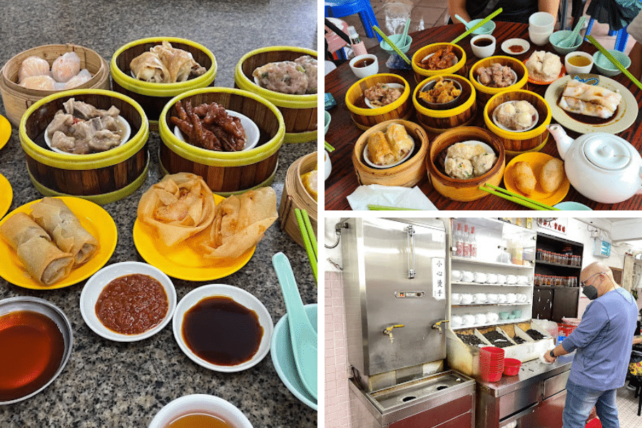 Unique self-service dim sum place on Tai Mo Shan.